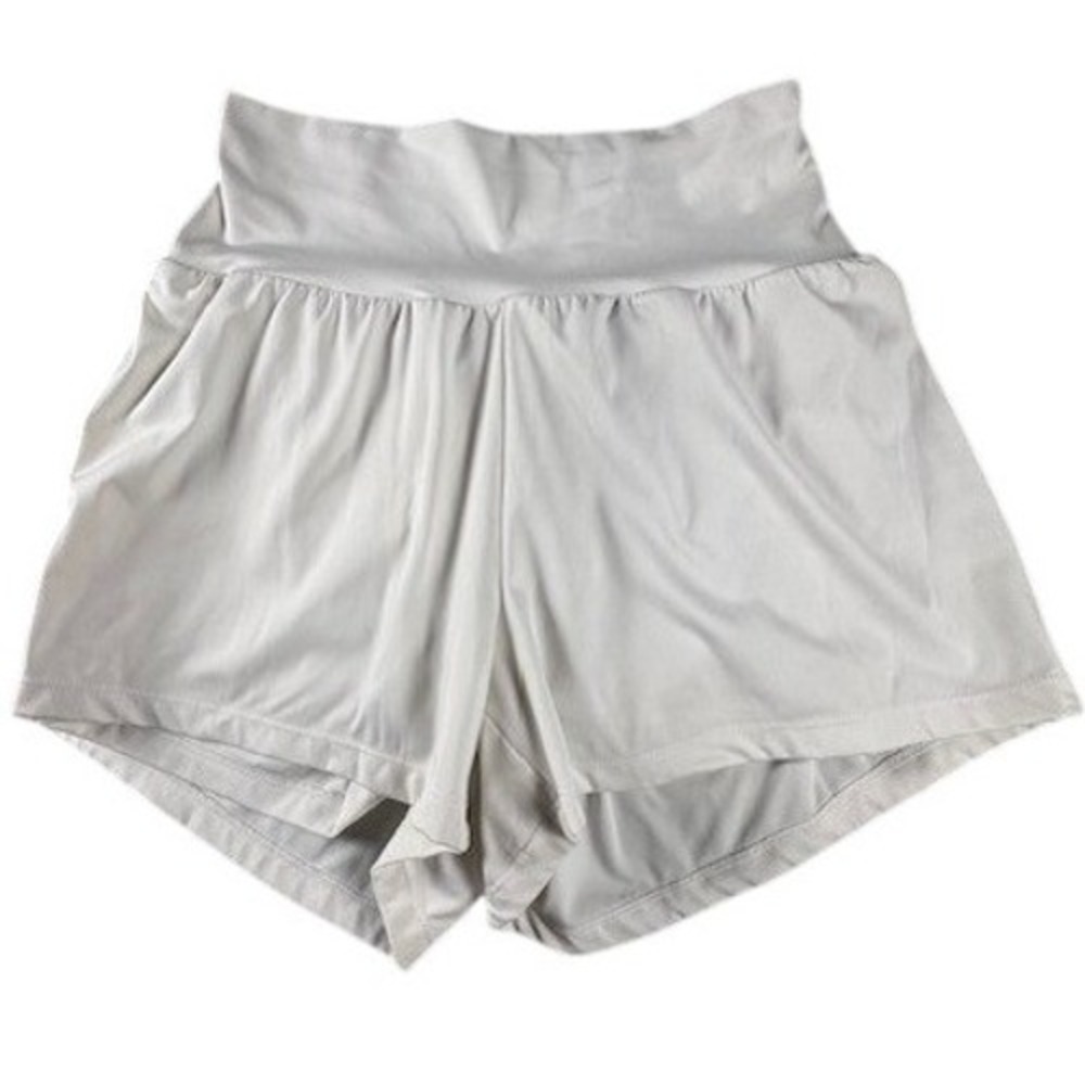 Halara Shorts Womens Medium Gray High Waisted Flowy 2-in-1 Activewear Pocket